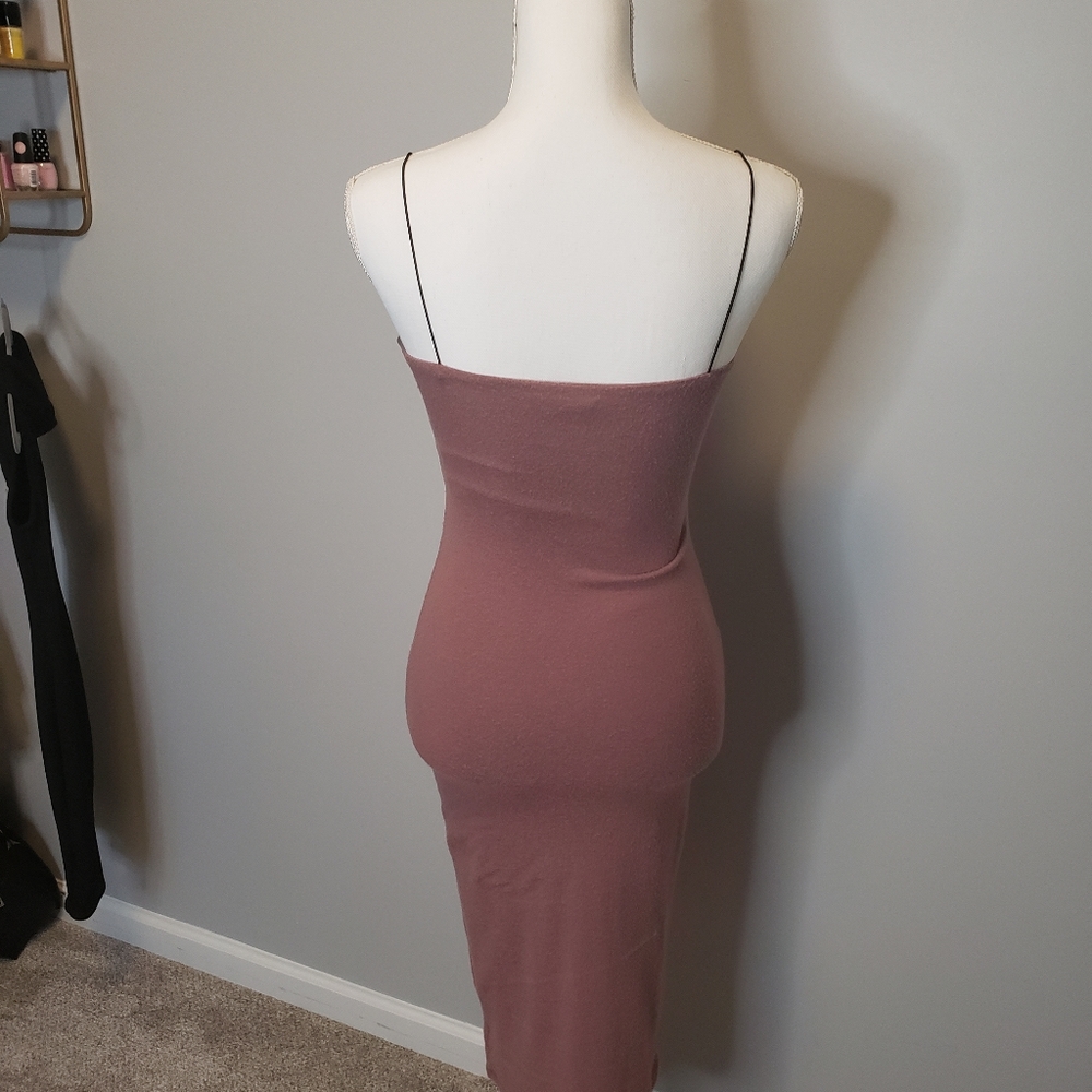Lined Soft Bodycon Dress - Picture 4 of 5